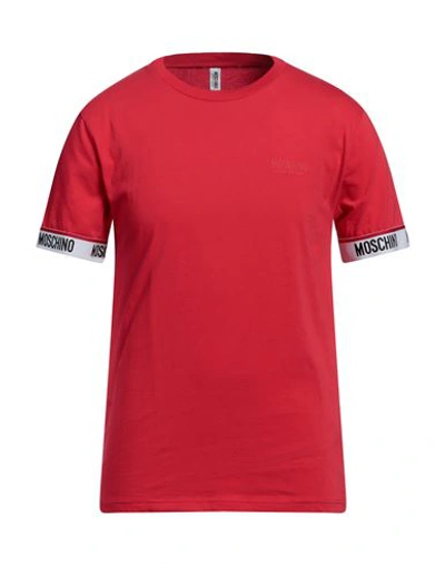 Moschino Man T-shirt Red Size L Cotton In Red