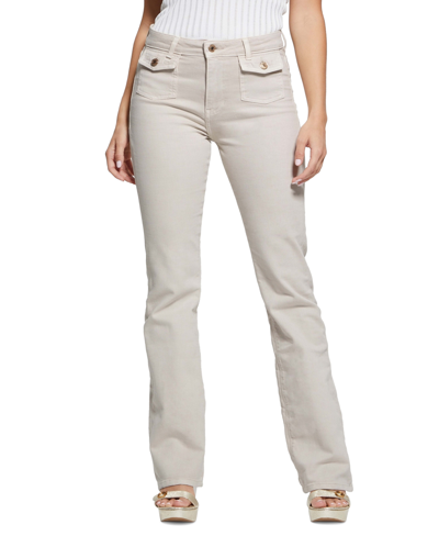 Guess Women's Sexy Pocket Flare Jeans In Vanilla Blush