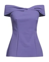 Chiara Boni La Petite Robe Woman Top Purple Size 2 Polyamide, Elastane