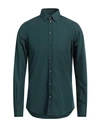 Dolce & Gabbana Man Shirt Dark Green Size 15 ½ Cotton
