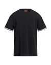 Missoni Man T-shirt Black Size L Cotton, Viscose
