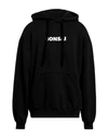 Bonsai Logo Print Cotton Hoodie In Black