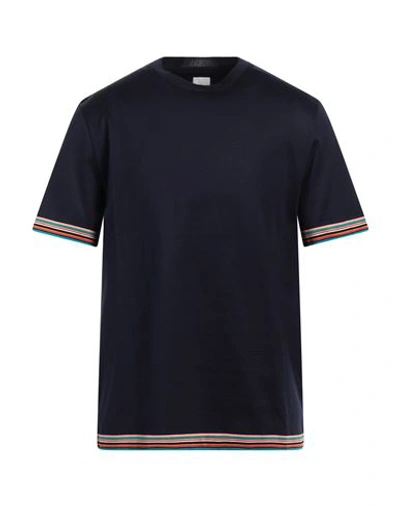 Paul Smith Man T-shirt Midnight Blue Size Xl Cotton