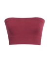 Rick Owens Woman Top Burgundy Size M Polyamide, Elastane In Red