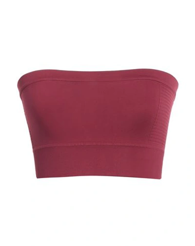 Rick Owens Woman Top Burgundy Size M Polyamide, Elastane In Red