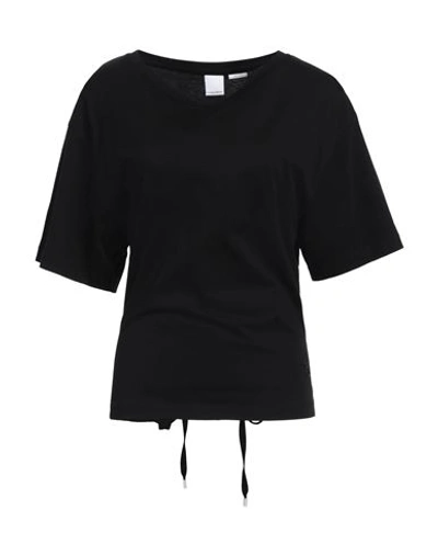 Pinko Woman T-shirt Black Size L Cotton