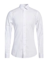 Trussardi Man Shirt White Size 17 ½ Cotton, Elastane
