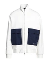Armani Exchange Man Sweatshirt White Size S Cotton, Polyester, Elastane