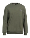 Kangol Man Sweatshirt Military Green Size L Cotton, Polyester