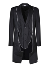 Comme Des Garçons Homme Deux Comme Des Garçons Homme Plus Coats In Black