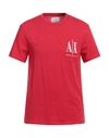 Armani Exchange Man T-shirt Red Size L Cotton