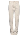 JACOB COHЁN JACOB COHЁN MAN PANTS BEIGE SIZE 33 COTTON, ELASTANE