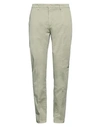 Yan Simmon Man Pants Sage Green Size 40 Cotton, Elastane