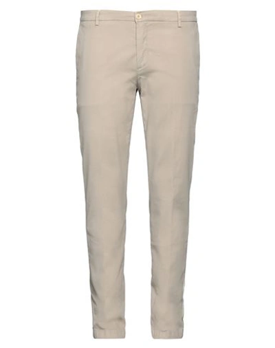 Yan Simmon Man Pants Beige Size 38 Cotton, Elastane In Beige