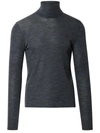 SAINT LAURENT SAINT LAURENT GREY WOOL TURTLENECK jumper