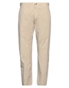 Zegna Man Pants Beige Size 40 Cotton, Elastane