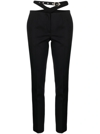 Attico The  Cigarette Long Trousers Clothing In Black