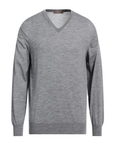 Cruciani Man Sweater Grey Size 44 Wool