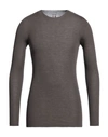 Rick Owens Man Sweater Lead Size Xxl Virgin Wool In Grey