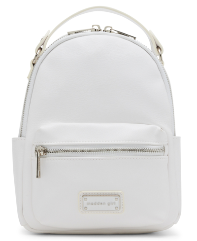 Madden Girl Mila Convertible Backpack Sling In White