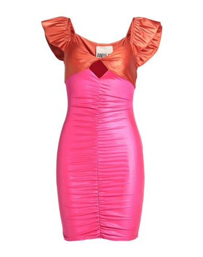 Aniye By Woman Mini Dress Fuchsia Size 2 Polyamide, Elastane In Pink