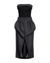 Maison Margiela Black Cotton Vintage Effect High-waisted Skirt In Blue