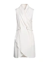 Giorgio Armani Silk Georgette Mini Wrap Dress In White