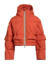 K-way Woman Down Jacket Orange Size S Polyamide