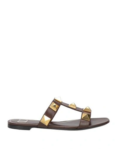 Valentino Garavani Sandals In Brown