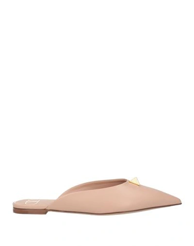 Valentino Garavani Woman Mules & Clogs Blush Size 6 Leather In Pink