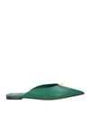 Valentino Garavani Woman Mules & Clogs Emerald Green Size 6 Leather