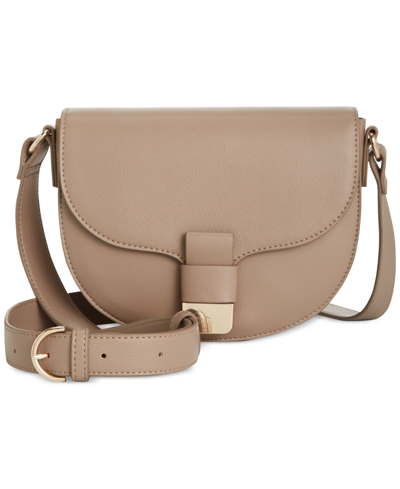 On 34th Holmme Saddle Crossbody, Created For Macy's In Dune
