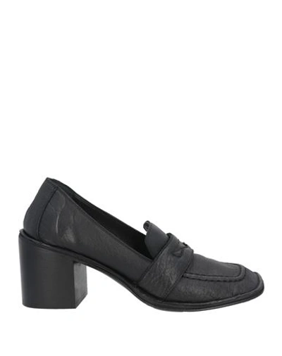 Elena Iachi Woman Loafers Black Size 6 Soft Leather