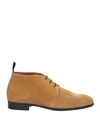 Doucal's Man Ankle Boots Sand Size 9 Leather In Beige