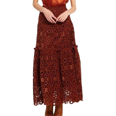 Eva Franco Melville Skirt In Red