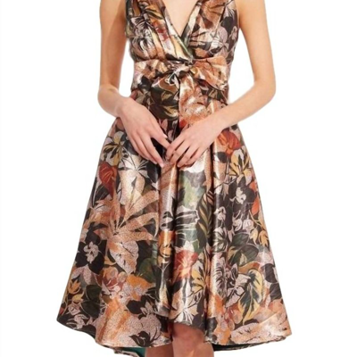 Eva Franco Masha Dress In Glitter Bloom In Brown