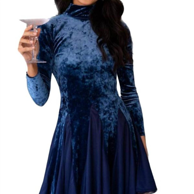 Eva Franco Angelica Dress In Peacock In Blue