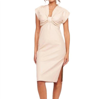 Eva Franco Mini Dress - Vegan Leather In White