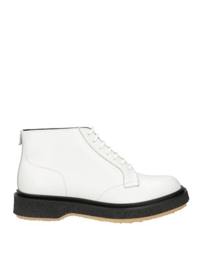 Adieu Woman Ankle Boots White Size 7.5 Leather