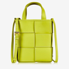 Gigi New York Chloe Mini Woven Shopper Top-handle Bag In Citron