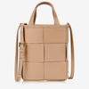 Gigi New York Chloe Mini Woven Shopper Top-handle Bag In Brown