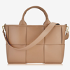 Gigi New York Sylvie Woven Leather Satchel Bag In Brown