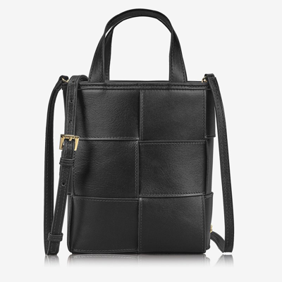 Gigi New York Women's Mini Chloe Leather Shopper Tote Bag In Black