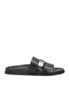 Valentino Garavani Man Sandals Black Size 7 Leather