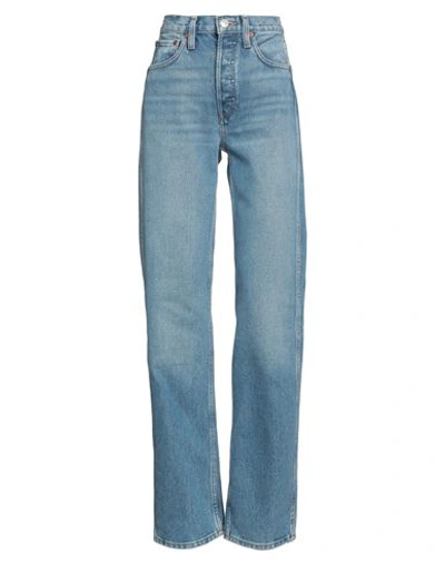 Re/done Woman Jeans Blue Size 30 Cotton