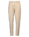 Yan Simmon Man Pants Beige Size 40 Polyester, Viscose, Wool, Elastane