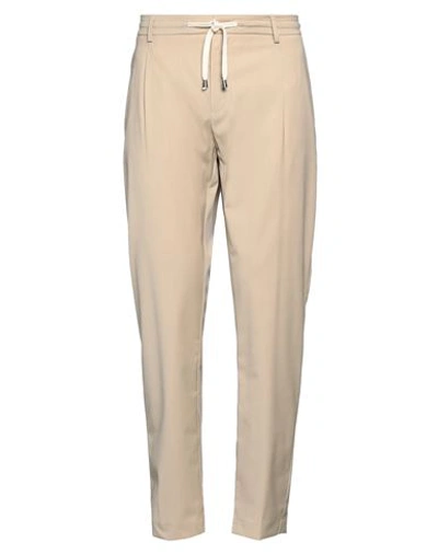 Yan Simmon Man Pants Beige Size 40 Polyester, Viscose, Wool, Elastane