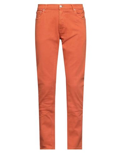 Grey Daniele Alessandrini Man Pants Rust Size 29 Cotton, Elastane In Red