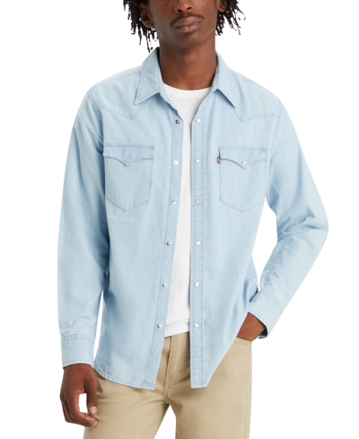 Levi's Men's Classic Standard Fit Western Shirt In Evergreen