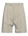 Amiri Man Shorts & Bermuda Shorts Khaki Size 32 Wool, Nylon In Beige